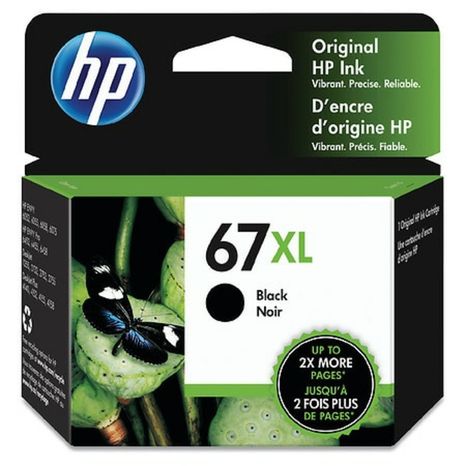 HP Ink Cartridge, 67XL, Black