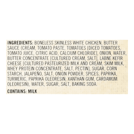 Sukhi's Indian Butter Chicken Curry Gluten Free Prepared Meal