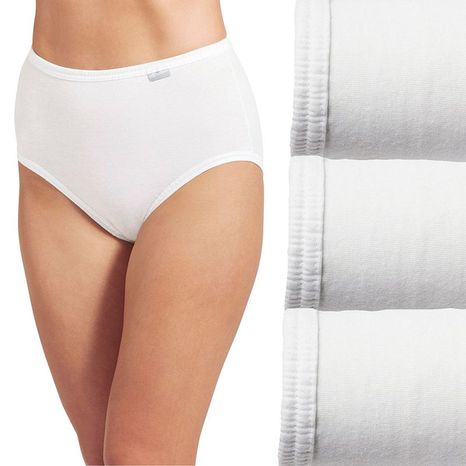 JOCKEY Women's Size 10 Plus Size 100% Cotton Elance Underwears - White