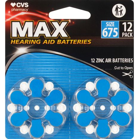 CVS Health Hearing Aid Batteries, Size 675