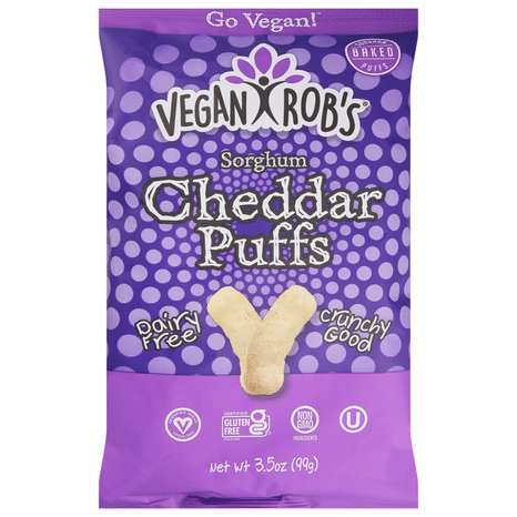Vegan Rob's Puffs, Sorghum, Baked, Cheddar