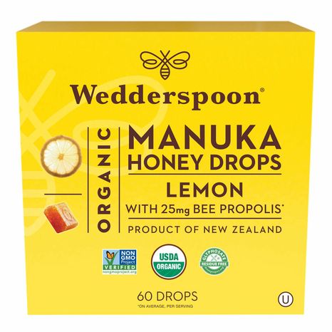 Wedderspoon Organic Manuka Honey Drops - Lemon
