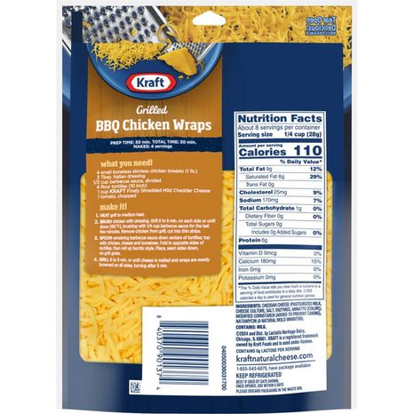 Kraft Mild Cheddar Finely Shredded Cheese