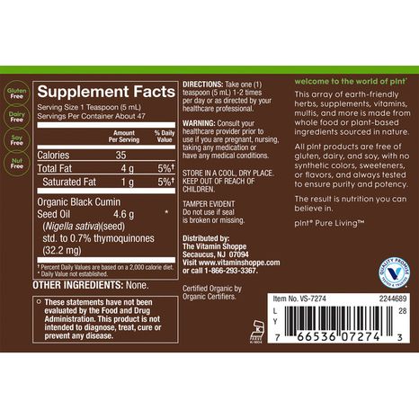 Plnt Organic Black Seed Oil