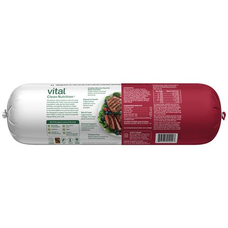 Freshpet Vital, Fresh Dog Food, Grain Free Beef & Bison Recipe Roll