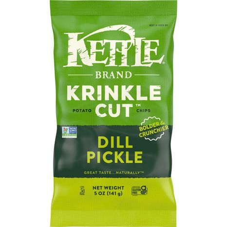 Kettle Brand Krinkle Cut Dill Pickle Potato Chips