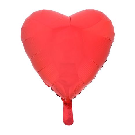 Everts 18" Cv Red Heart Shaped Helium Filled Foil Balloon