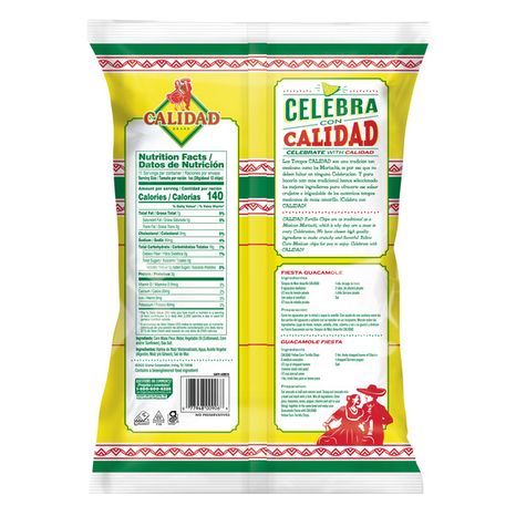 Calidad Yellow Corn Tortilla Chips, 11 Ounce Bag