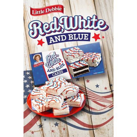 Little Debbie Red, White and Blue Cakes