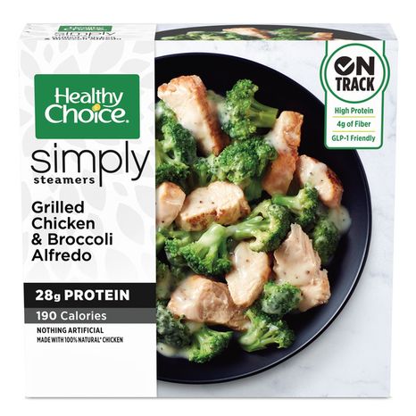 Healthy Choice Simply Steamers Grilled Chicken & Broccoli Alfredo, Frozen Meal