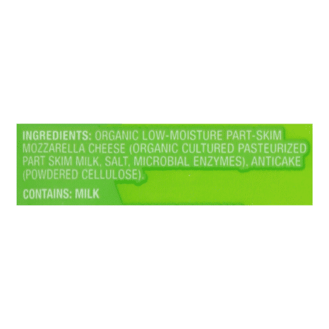 O Organics Finely Shredded Cheese, Mozzarella