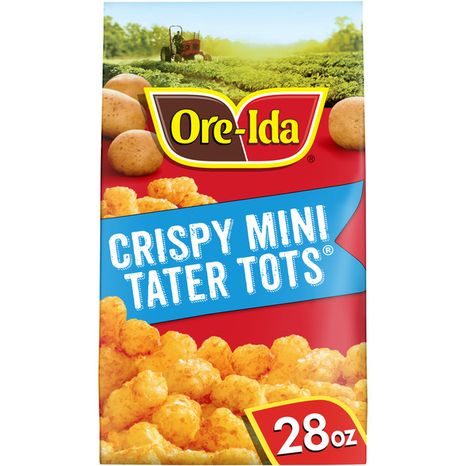 Ore-Ida Mini Tater Tots Seasoned Shredded Potatoes Frozen Food Snacks