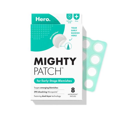 Hero Cosmetics Mighty Patch Micropoint for Blemishes, Acne Spot Patch for Early Stage Zits