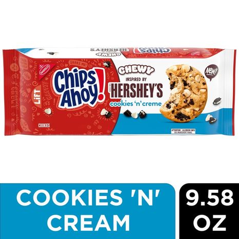 CHIPS AHOY! Chewy Hershey'S Cookies 'N' Creme Bar-Inspired Cookies 9.58 oz