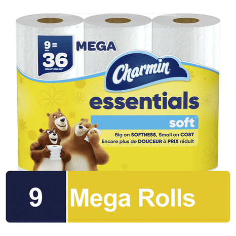 Charmin Essentials Soft Toilet Paper Mega Rolls