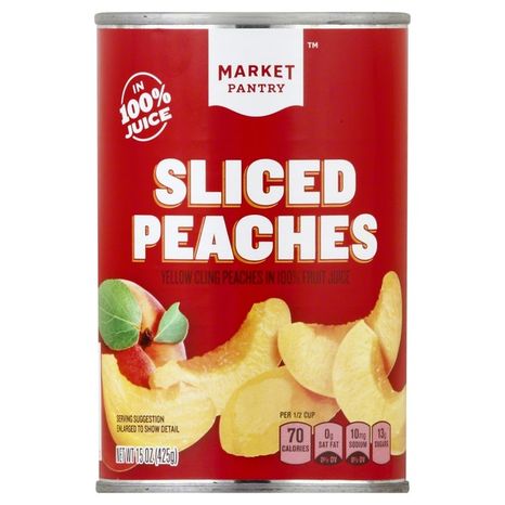 Market Pantry Peaches, Sliced