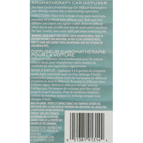 Aura Cacia Car Diffuser, Aromatherapy