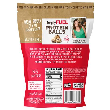 simplyFUEL Chocolate Coconut Peanut Butter Protein Balls