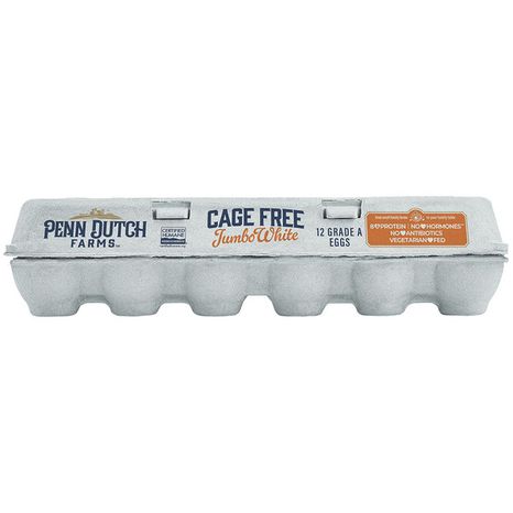 Penn Dutch Cage Free Jumbo White Eggs