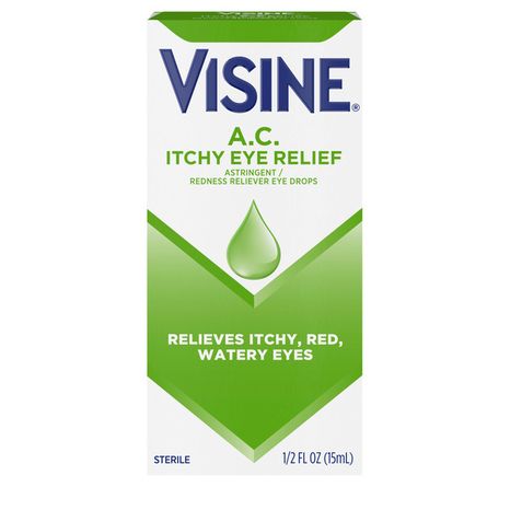 VISINE A.C. Itchy Eye Relief & Redness Relief Eye Drops, 0.5 fl. oz