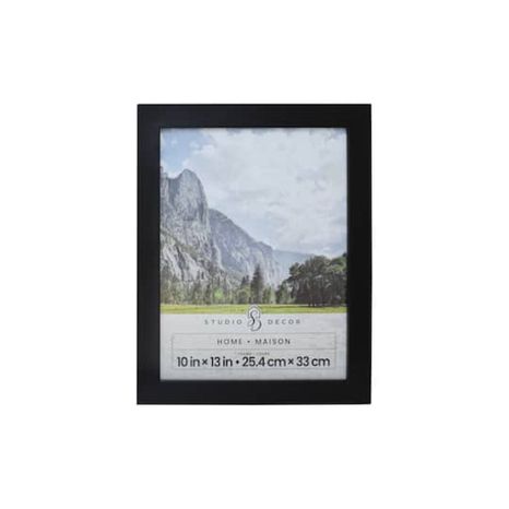 Studio Decor Home Flat Frame, 10 x 13 in - Black