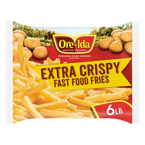 Ore-Ida Extra Crispy Fast Food French Fries Fried Snacks Frozen Potatoes Value Size