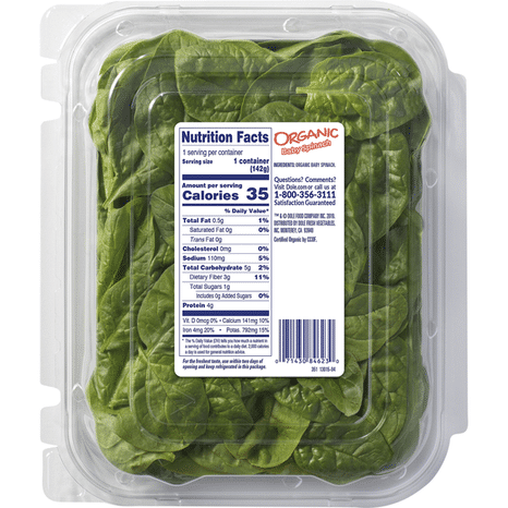 Dole Organic Baby Spinach