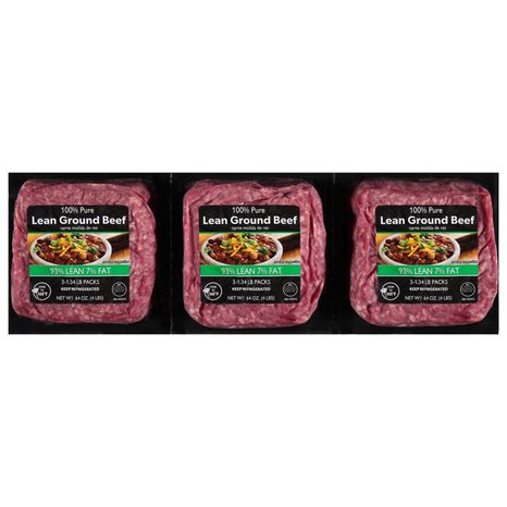JBS Beef, Ground, 93%/7%, Lean