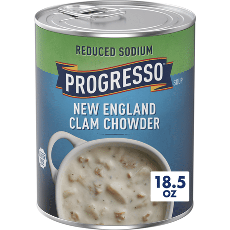 Progresso New England Clam Chowder, Reduced Sodium Canned Soup
