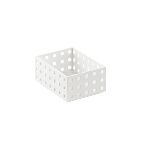 Like-it Bricks 4" Medium Short Bin - White - 5-1/2" x 4" x 2-3/8" h