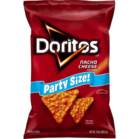Doritos Tortilla Chips, Nacho Cheese, Party Size