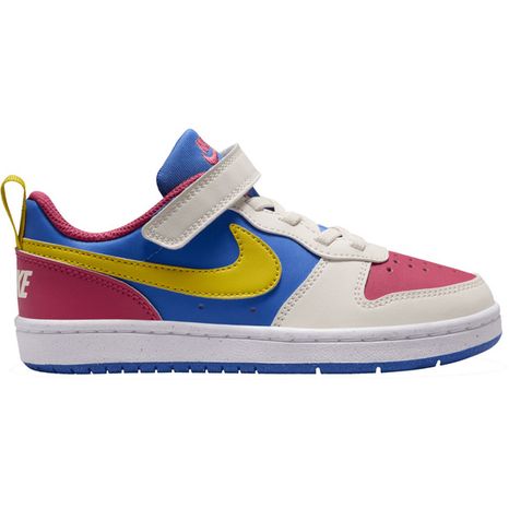 Nike Kids' Preschool Court Borough Low Recraft Shoes, Size 13.0K, Medium/D - Red/Yellow/Blue