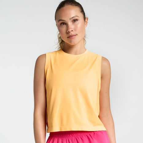 DICK'S Sporting Goods Women's Movement Seamless Boxy Tank, XS - Neon Orangesicle