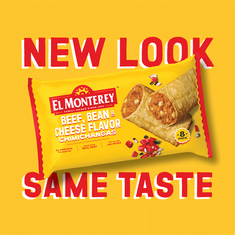 El Monterey Beef Bean & Cheese Chimichangas
