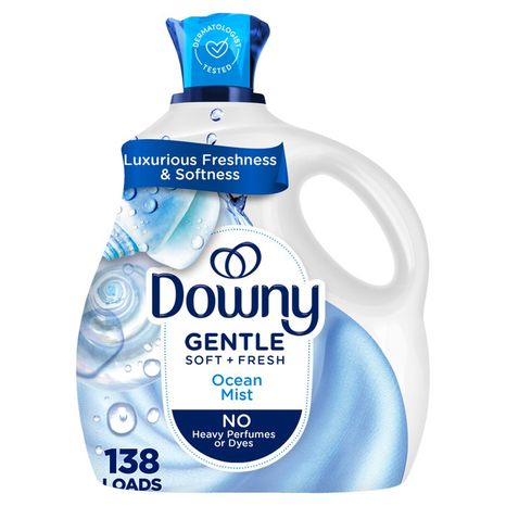 Downy Gentle Soft + Fresh Fabric Softener, Ocean Mist Scent