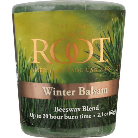 Root Candles Candle, Winter Balsam, Beeswax Blend