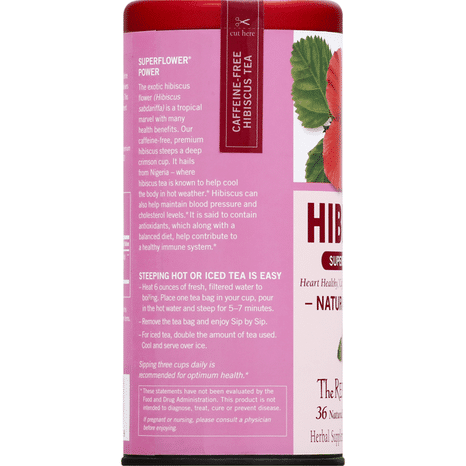 The Republic of Tea Natural Hibiscus SuperFlower Herbal Tea