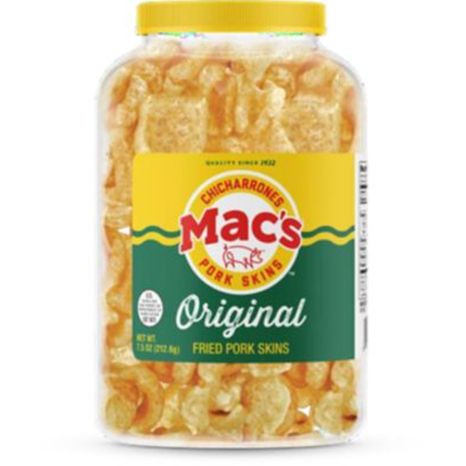 Mac's Pork Skins, Original, Fried