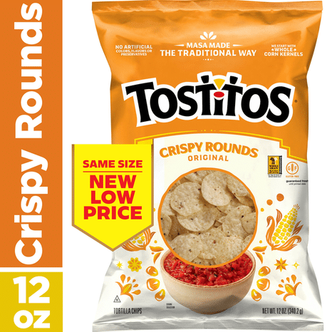 Tostitos Tortilla Chips, Crispy Rounds, Original
