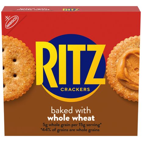Ritz Whole Wheat Crackers, Snacks For Kids And Adults, Lunch Snacks 13 oz