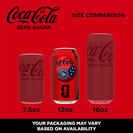 Coca Cola Zero Sugar Soda Fridge Pack Cans