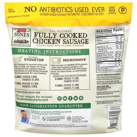Jones Dairy Farm Chicken Sausage Links
