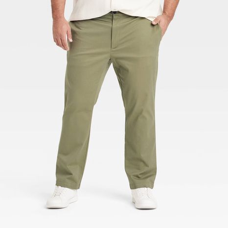 Goodfellow And Co Men's Comfort Wear Slim Fit Chino Pants, Size 32x32 - Olive Green