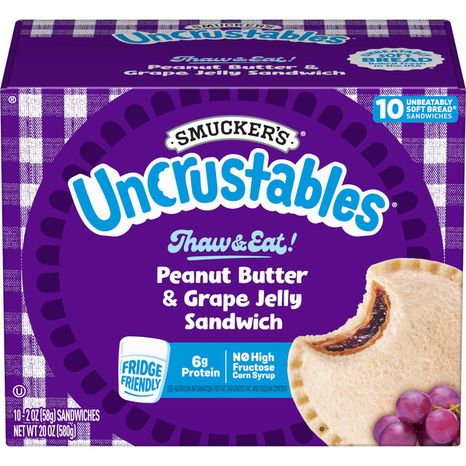 Smucker's Uncrustables Peanut Butter & Grape Jelly Sandwich