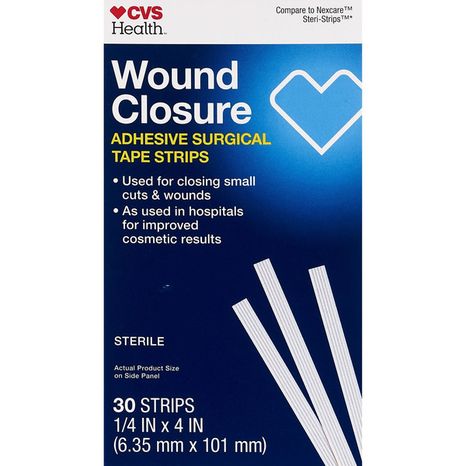 CVS Pharmacy Wound Closure Adhesive Surgical Tape Strips, All One Size
