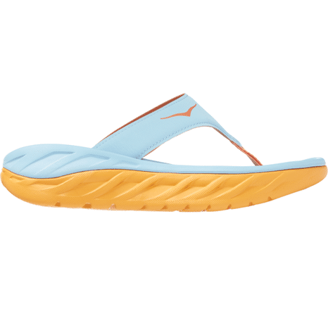 HOKA Women's Ora Recovery Flip Sandal - Black & Dark Gull Gray - 8