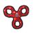 Vip Products Tuffy's Red Paw Print Jr 3 Way Tug Dog Toy