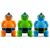 Leaps & Bounds Latex Sumo Wrestler Dog Toy 3.5" L X 3.5" W X 5.5" H