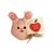 Apple Park Mini Blue Bunny Rattle Toy