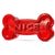 Petco Holiday Small Rubber Naughty Or Nice Bone Dog Toy 3.5" L X 1.5" W X 1" H